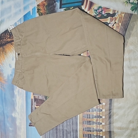 Talbots Chino High Waisted Khaki Pants Size 16L NWT - Picture 1 of 5